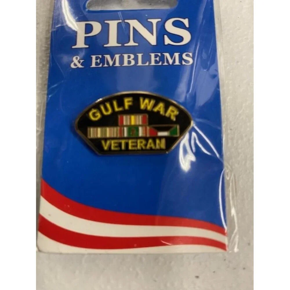 Lot of 2 Gulf War Veteran Lapel Pins Patriotic Collectors Series New Sealed